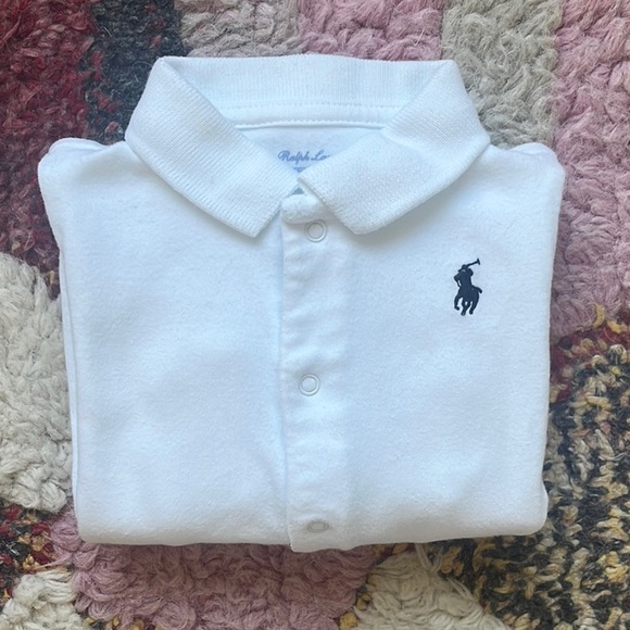 Ralph Lauren Baby One Piece Long Sleeve Playsuit Size 0-3 Months - Picture 3 of 7